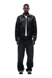 PADDED TRUCKER JACKET BLACK