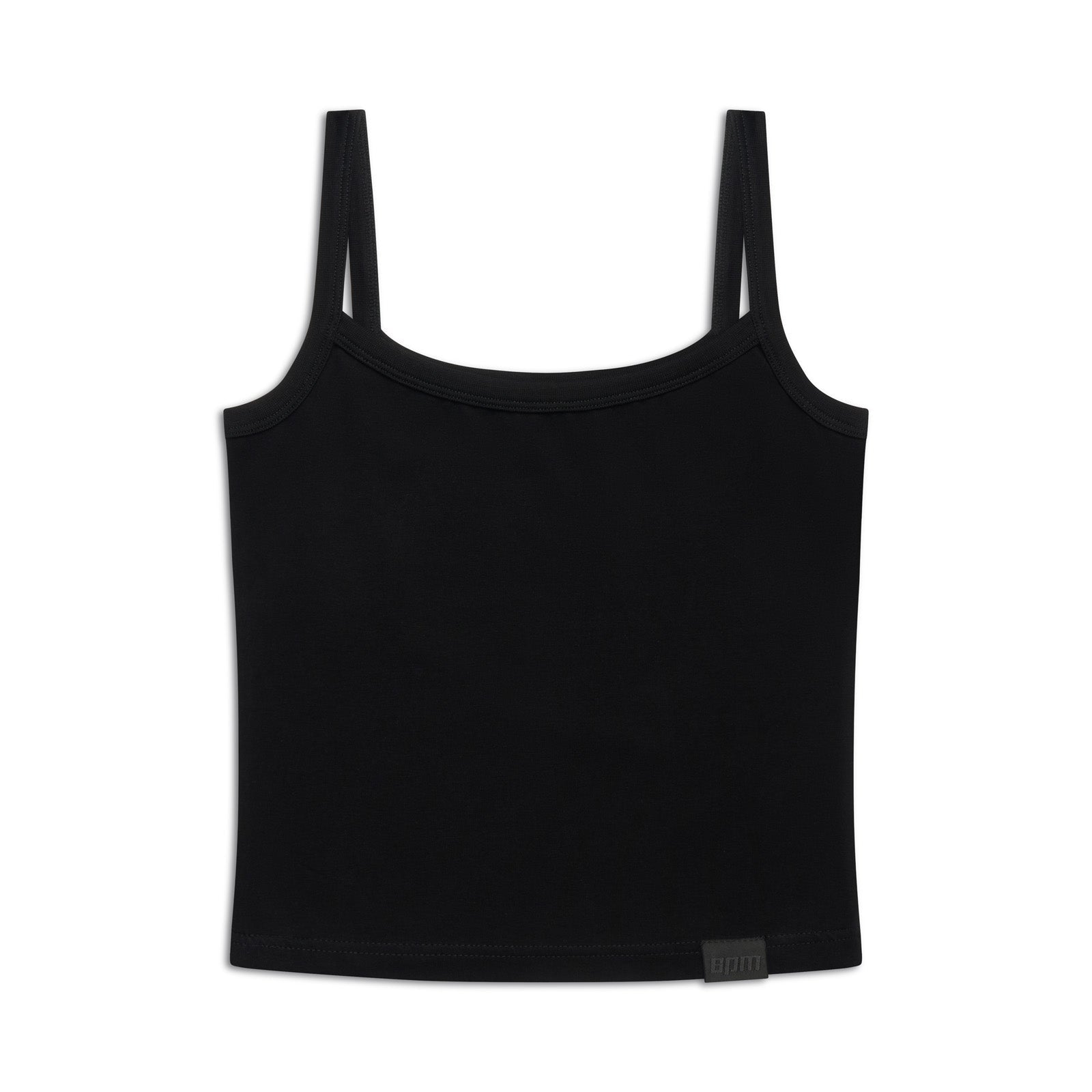 WMNS FITTED CROPPED TOP BLACK
