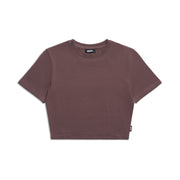 WMNS CROPPED T-SHIRT STONE BROWN