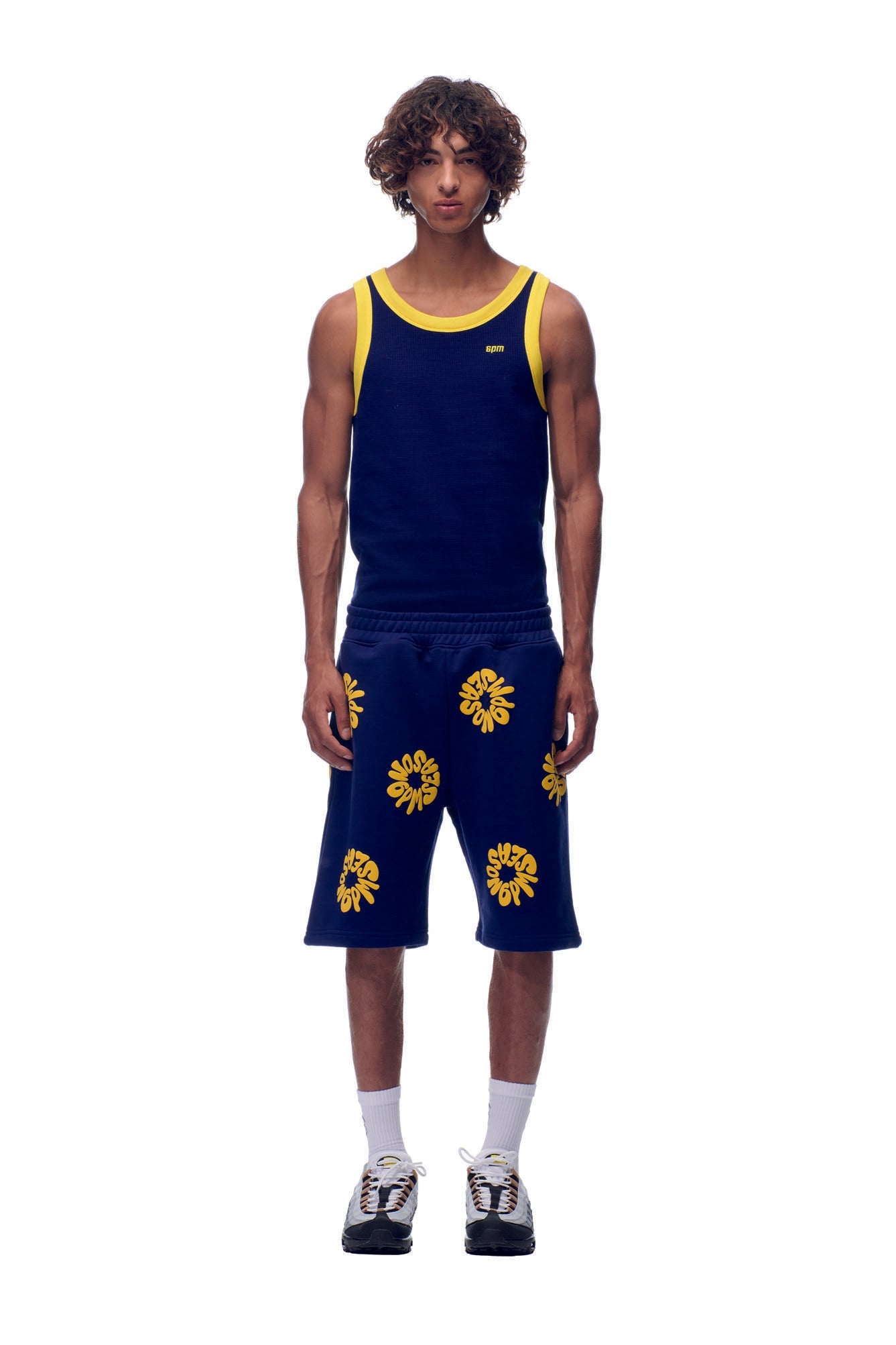 FLOWER SHORTS NAVY