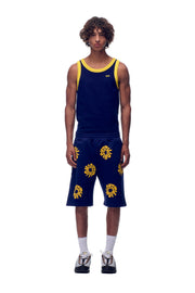 FLOWER SHORTS NAVY