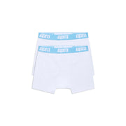 BOXER SHORTS WHITE/BABY BLUE (2-PACK)