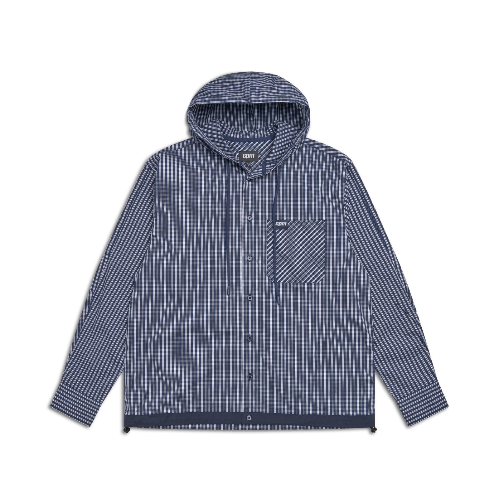 HOODED SHIRT DARK NAVY