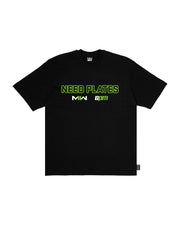 NEED PLATES T-SHIRT BLACK