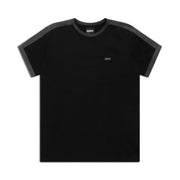 SLIM FIT RINGER TEE BLACK