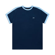SLIM FIT RINGER TEE NAVY